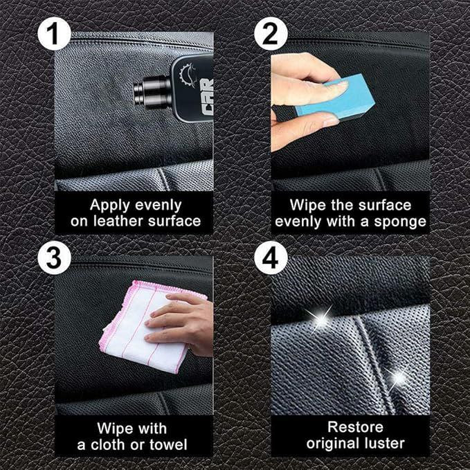 Car Restorer Cream كريم إعادة لمعان الجلد والبلاستيك السيارة