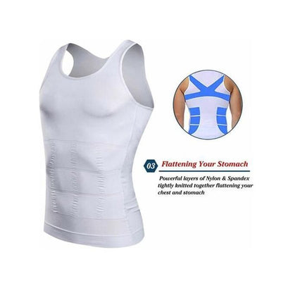 Débardeur Gainant : Sculptez votre Silhouette,(Couleur blanche )