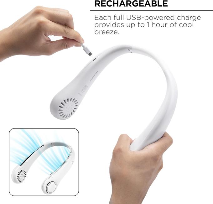 🔥 Ventilateur Tour de Cou à Refroidissement Instantané – AirCool Pro™