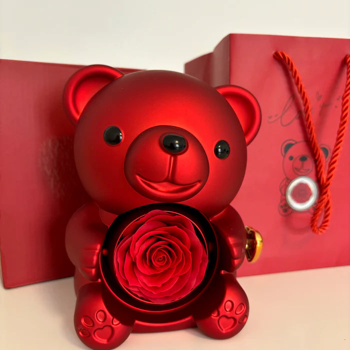 🎁 Teddy Love Box – Le Cadeau Parfait + Collier Inclus !