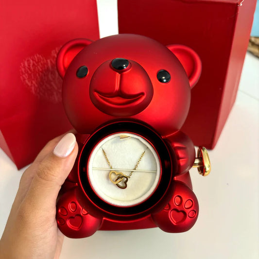 🎁 Teddy Love Box – Le Cadeau Parfait + Collier Inclus !