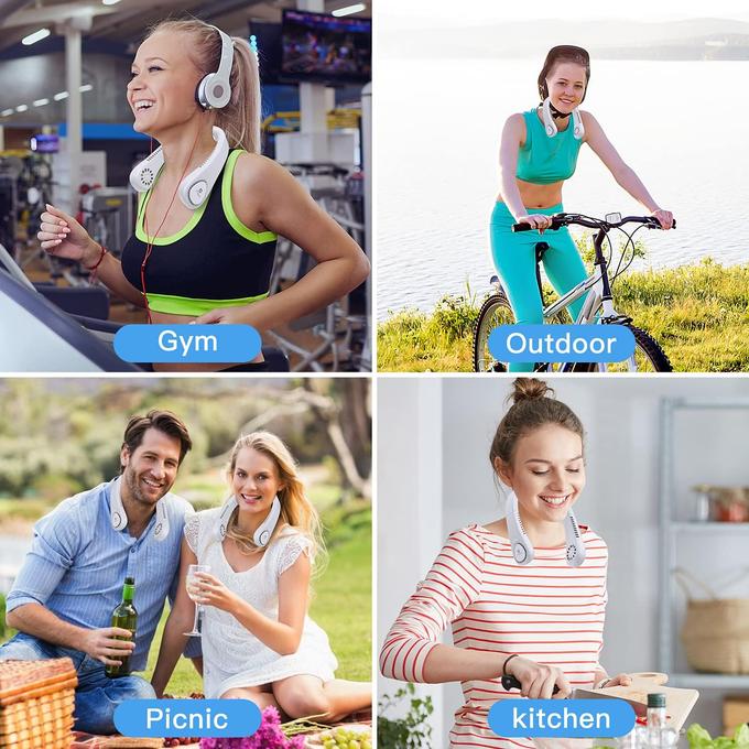 🔥 Ventilateur Tour de Cou à Refroidissement Instantané – AirCool Pro™